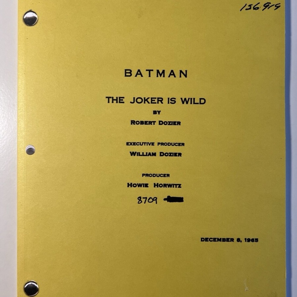 Warner Bros. Yellow Batman Script